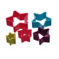 Kitchen Craft Five Piece Star Cookie Cutter Set Kitchen Craft Five Piece Star Cookie Cutter Set